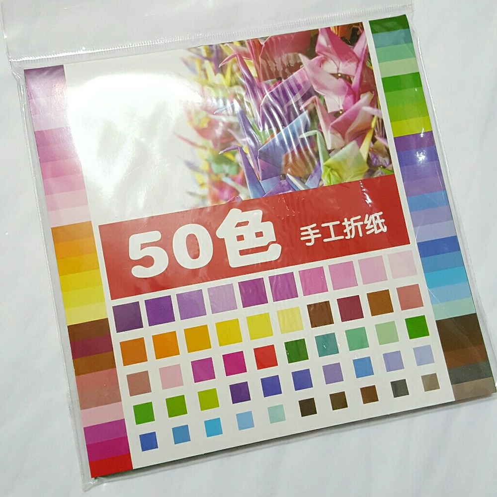 Vintage Origami Folding Color Paper 50 Colors 6x6"